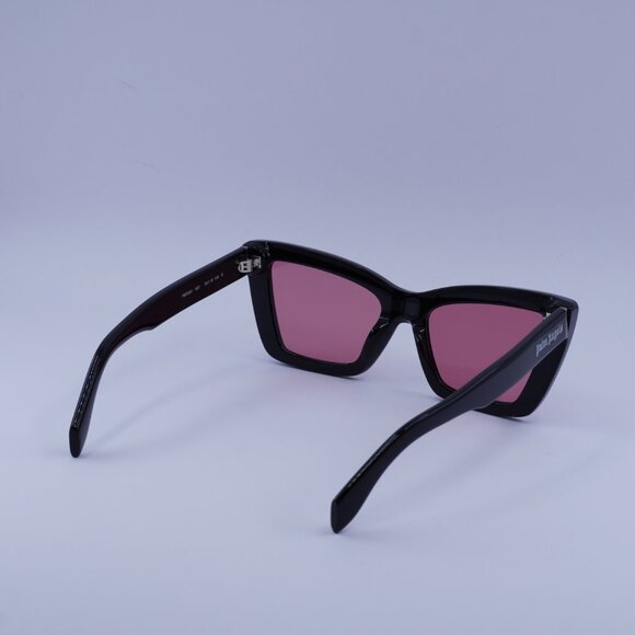 Palm Angels PERI091 ROSEVILLE 1021 Sunglasses Black Cat Eye Frame, Peach Lenses main image 4
